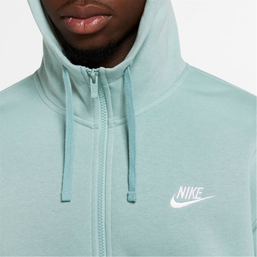 Nike Sportswear Club Fleece Men's Full-Zip Hoodie Mineral/White