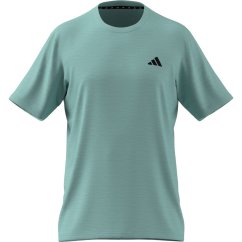 adidas Train Essentials Stretch Training pánske tričko Aqua