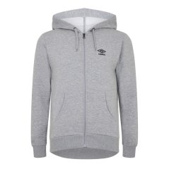 Umbro Pro Fleece Hoodie Adults Grey Marl