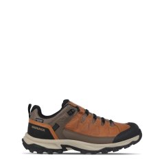 Karrimor Logan Leather Waterproof Walking Shoe Mens Brown