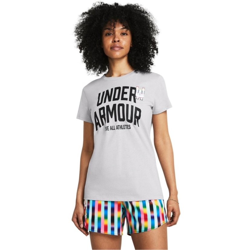 Under Armour Women's Pride Short Sleeve T-Shirt Gray