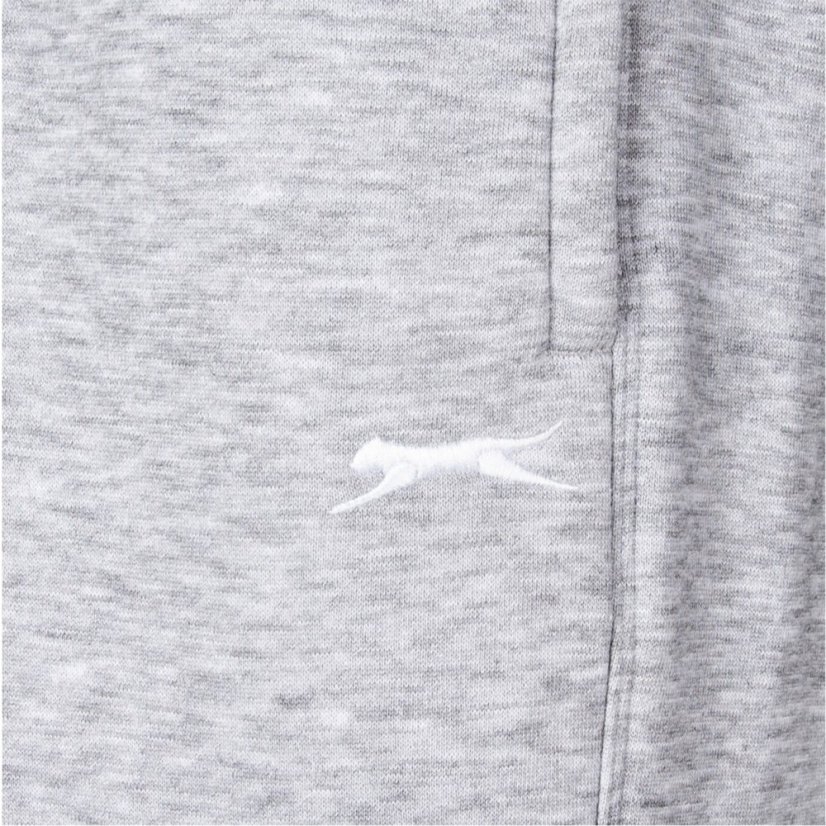 Slazenger Cuffed Fleece Jogging Bottoms Mens Grey Marl