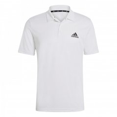 adidas Mens Fab Polo Shirt White/Black