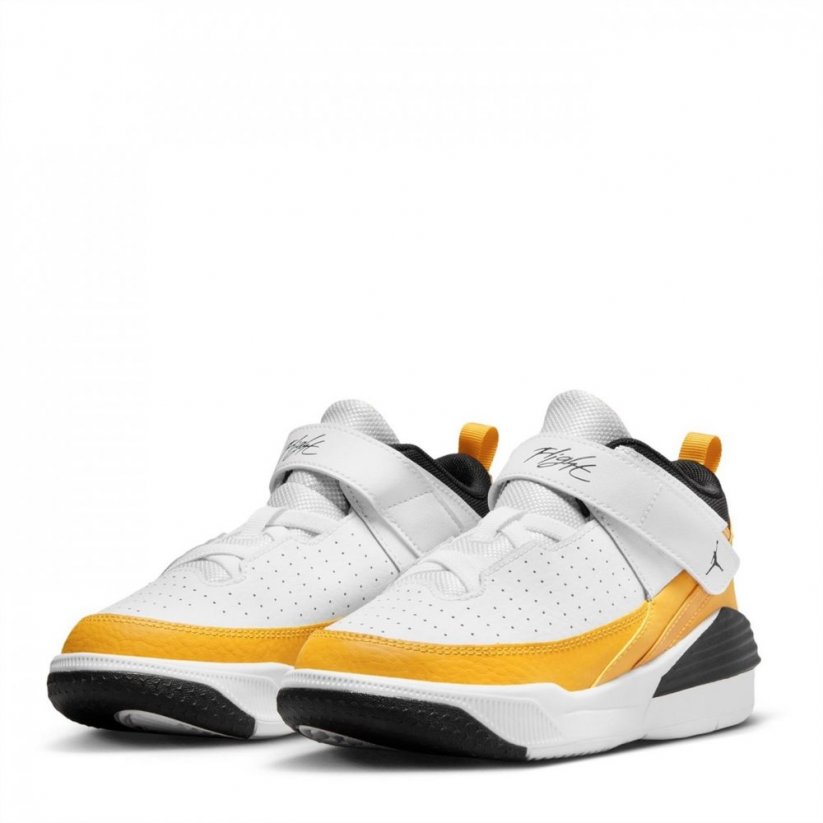 Air Jordan Max Aura 5 Little Kids' Shoes Yellow/White