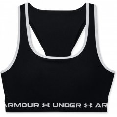 Under Armour Armour Ua Crossback Mid Bra Pkt Medium Impact Sports Womens Black