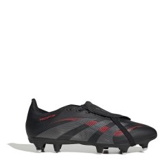 adidas Predator League Fold-Over Tongue Soft Ground Football Boots Black/Grey