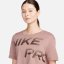 Nike Pro Women's Dri-FIT Graphic Short-Sleeve Top Smokey Mauve