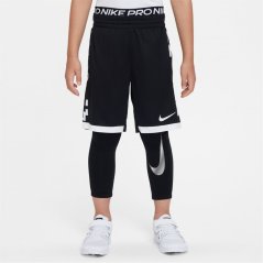 Nike Pro Warm Dri-FIT Big Kids' (Boys') Tights Black/White