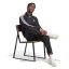 adidas 3 Stripe Zip Top Mens Black/White