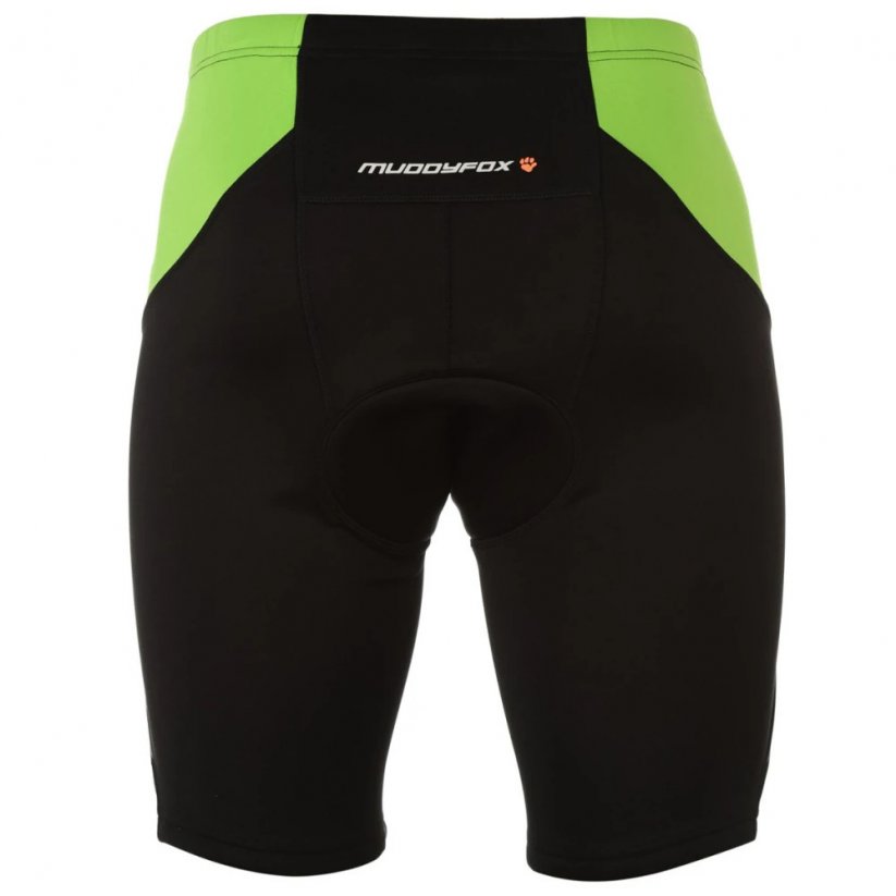 Muddyfox Padded Cycling Shorts Mens Black/Green