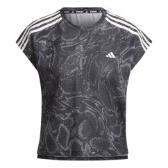 adidas Women's All Over Print Regular Fit T-Shirt Black