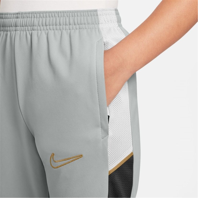 Nike Academy Training Tracksuit Bottoms Juniors Grey/Gold