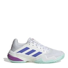 adidas Barricade 13 Tennis Shoes Women's White/Blue