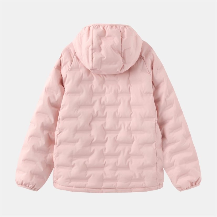 Karrimor Kids' Heat-Sealed Windproof Hooded Full Zip Insulated Puffer Jacket Pink
