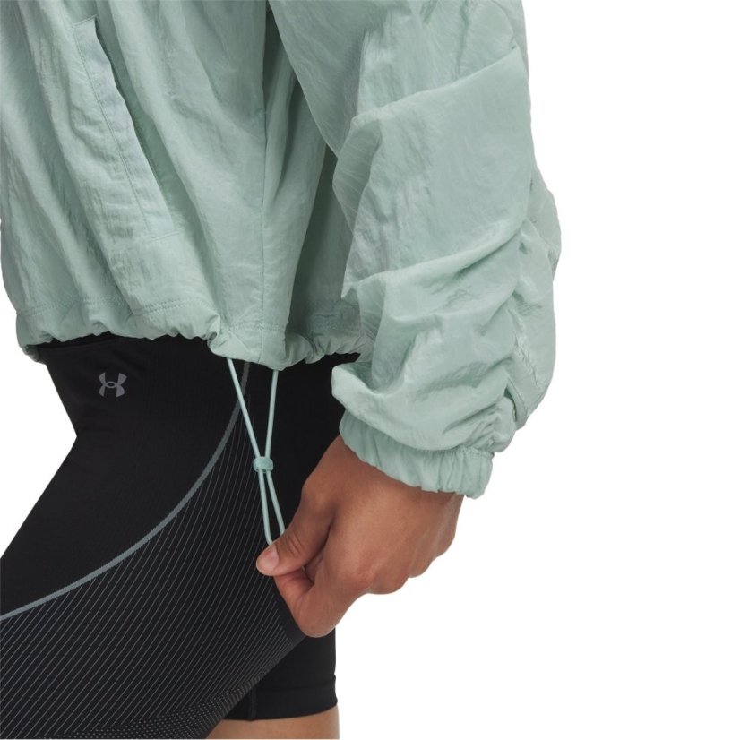 Under Armour Womens Rival Woven Bungee Jacket Blue/White