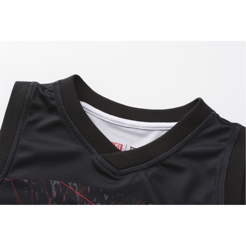 Everlast Spiderman V-Neck Vest Juniors Black