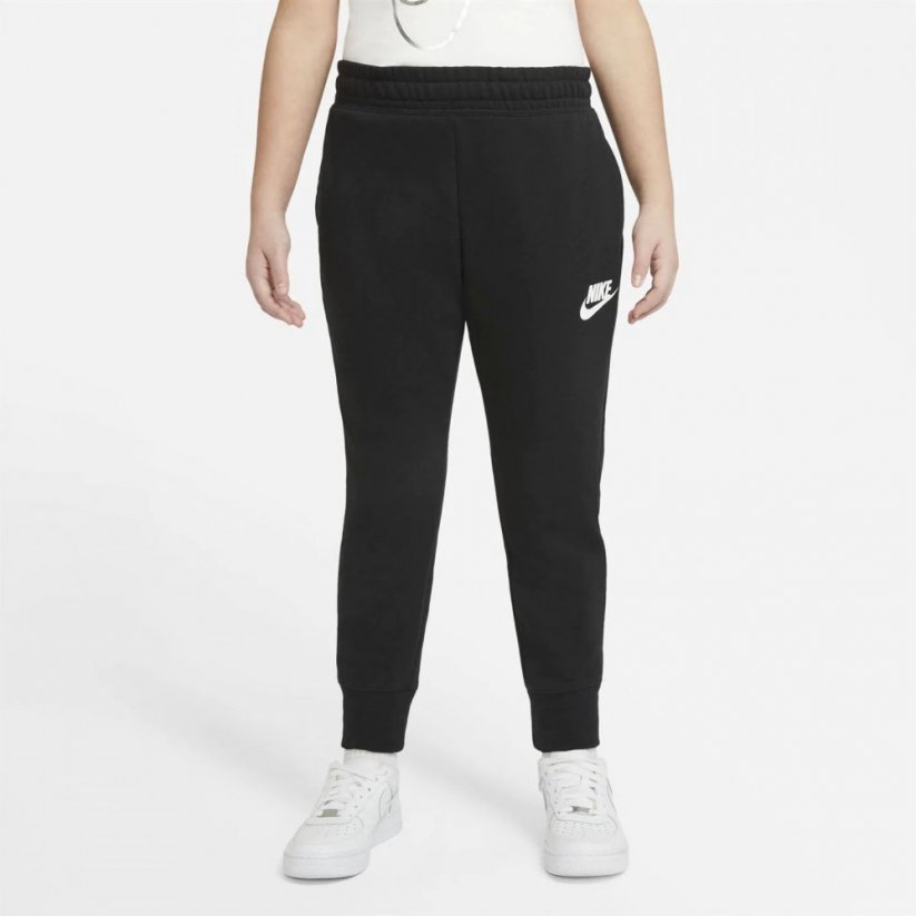Nike Sportswear Club Big Kids' (Girls') French Terry Pants Black/White
