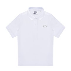 Slazenger Plain Polo Shirt Junior White