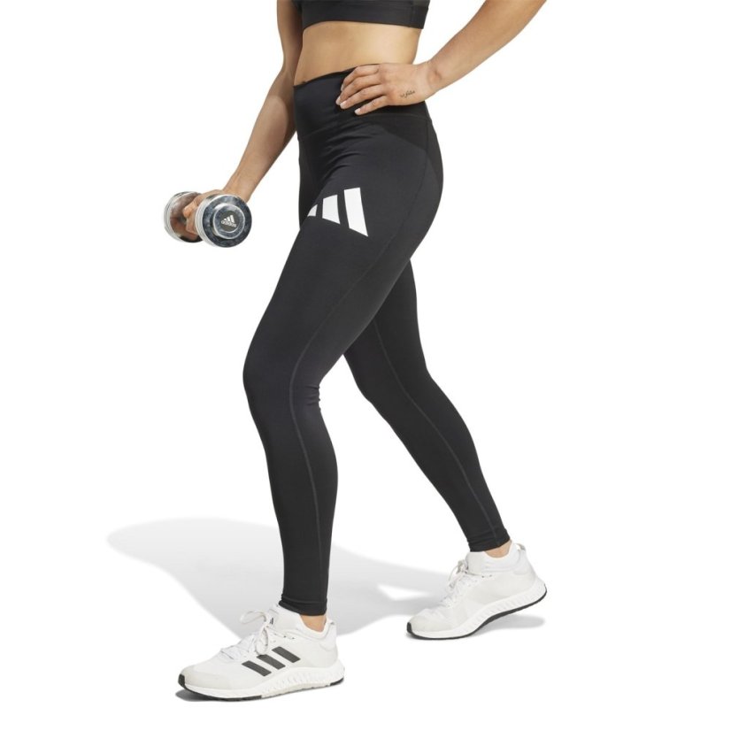 adidas Training Essentials Big Logo Leggings Womens Black/White