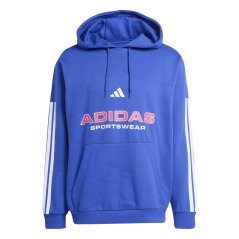 adidas House of Tiro Nations Pack Hoodie Adults Dk Blue/White