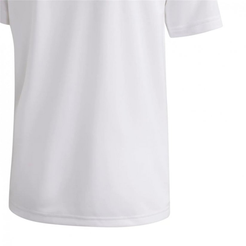 adidas 3 Stripe Polo Shirt Junior Boys White - Veľkosť: 9-10 Years