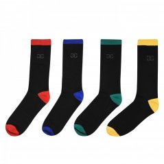 Giorgio 4 Pack High Socks Mens Multi