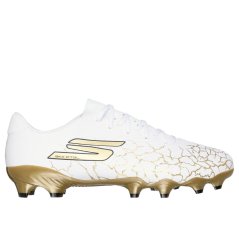 Skechers SKX 1 Firm Ground Football Boots White/Gold
