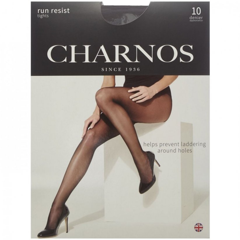 Charnos Run resist 10 denier tights Nearly Black