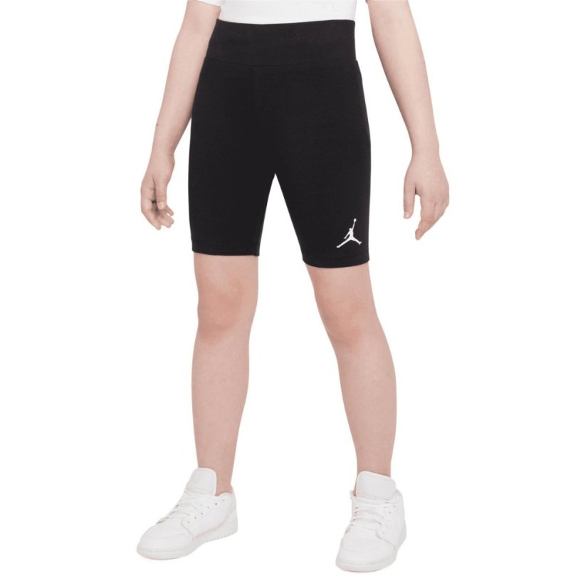 Air Jordan Air Bike Shorts Junior Girls Black/White