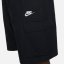 Nike Club Fleece Men's Cargo Shorts Black/White
