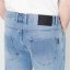 Pierre Cardin Plain Straight Leg Jeans Mens Light Wash