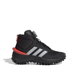 adidas Kids' FORTATRAIL Chukka Boot CBLACK/SILVMT/B