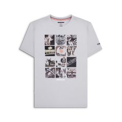 Lambretta Print Tee Grey