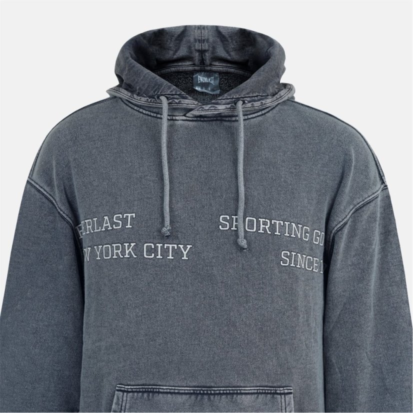 Everlast Men's NYC Pull Over Hoodie Washed Grey