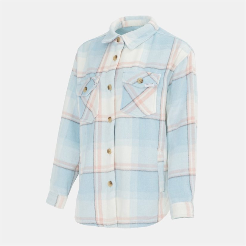 Miso Wool Shirt Ladies Light Blue