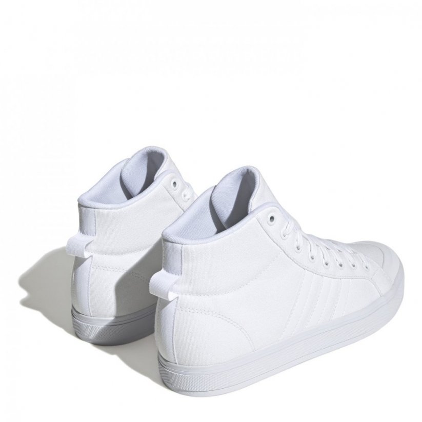 adidas Bravada 2.0 Lifestyle Skateboarding Canvas Mid-Cut Shoes Mens Triple White