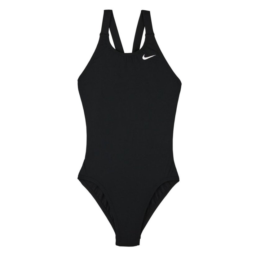 Nike Solid Swimsuit Black