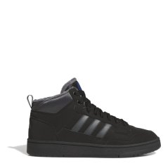 adidas RCourt High-Top Trainers Black/Grey
