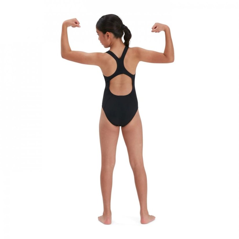 Speedo Endurance + Medalist Swimsuit Juniors Black