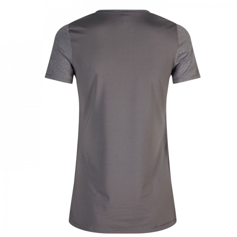 Everlast V Neck Mesh T-Shirt Womens Grey