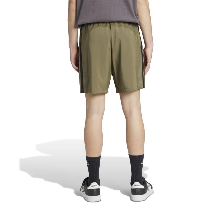adidas Essentials 3-Stripes Shorts Khaki/White