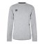 Umbro Pro Fleece Sweatshirt Mens Gry Marl/Black