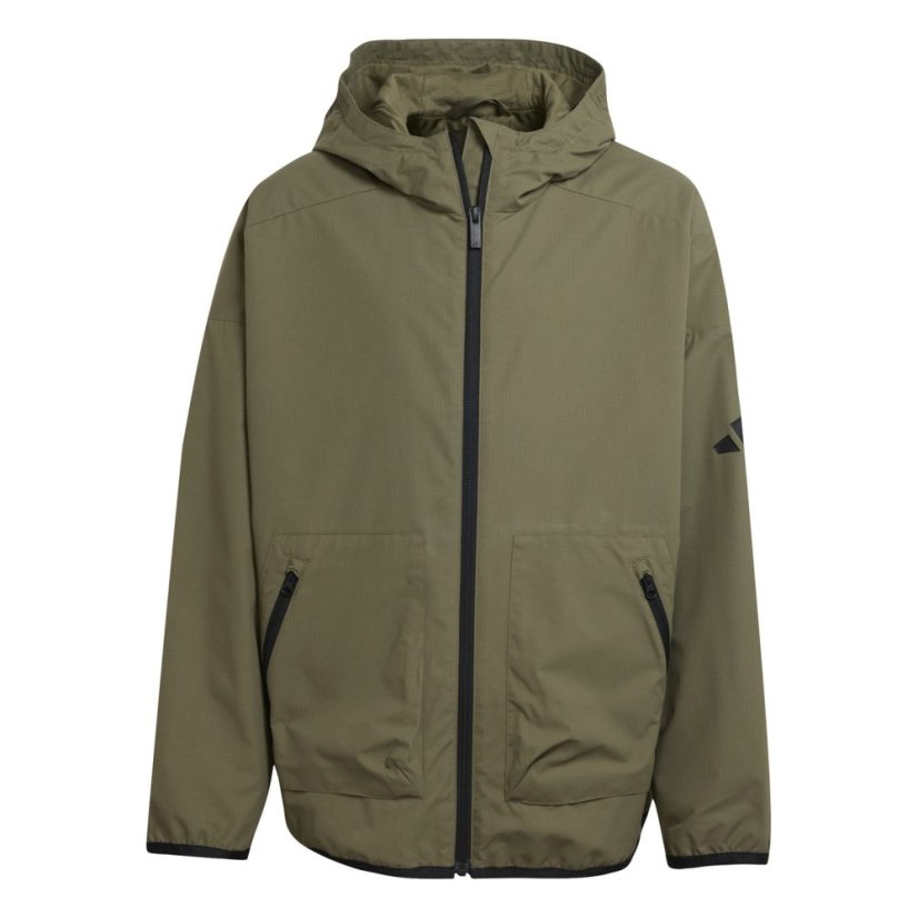 adidas Unisex Kids' Utility Softshell Jacket Olive/Black