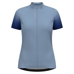 Odlo Women's Short-Sleeve Cycling Jersey Blue Heron