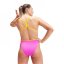 Speedo Training Solid Vback Swimsuit Womens Pink/Yellow