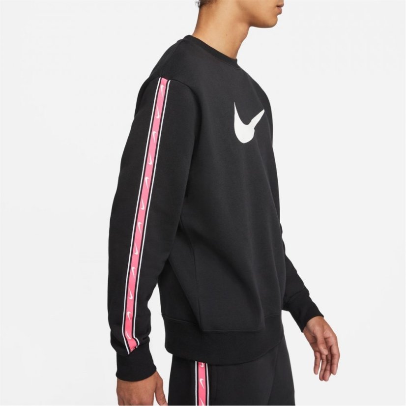 Nike Sportswear Repeat Men's Fleece Sweatshirt Black/Pink