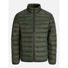 Jack and Jones Bradley Stand Collar Puffer Mens Rosin