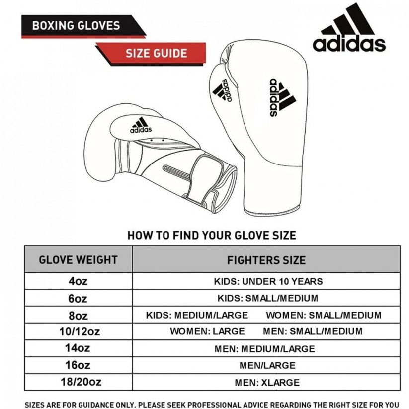 adidas Hybrid 100 Boxing Gloves Red/White