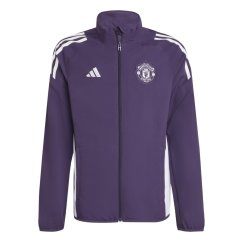 adidas Manchester United Pre Match Jacket 2025 2026 Juniors Red