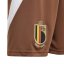 adidas Belgium Away Shorts 2024 Juniors Brown